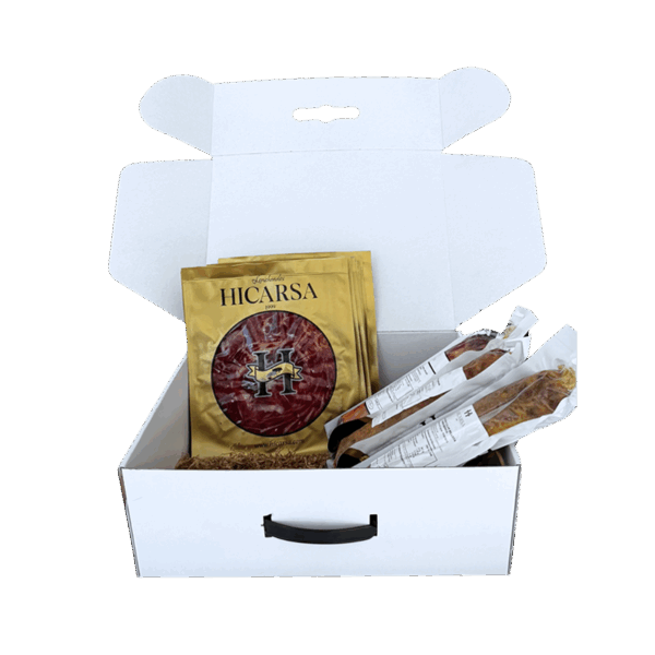 Caja con productos del lote 1